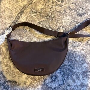 Kate spade nylon Carter crossbody hot fudge